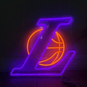 Neon Signs for Wall Decor Lakers BASKETBALL 🏀 Neon Lights for Bedroom - Led Sign